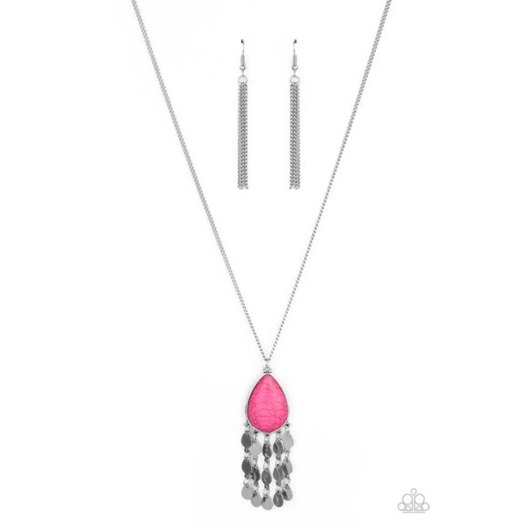 Musically Mojave Pink Necklace (420) - Picture 2 of 3